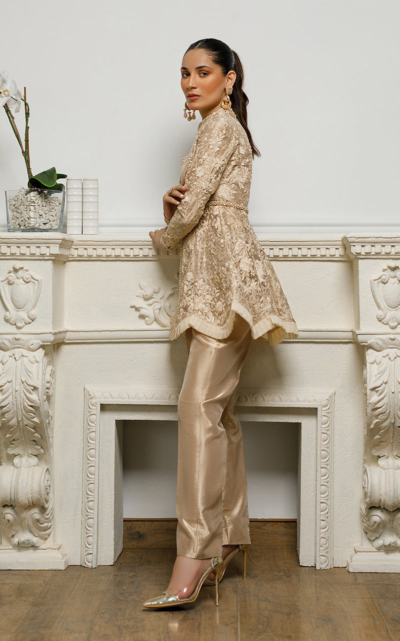 Unstitched Gilded Fleur Peplum