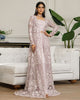 Unstitched Elegance in Dusty Mauve