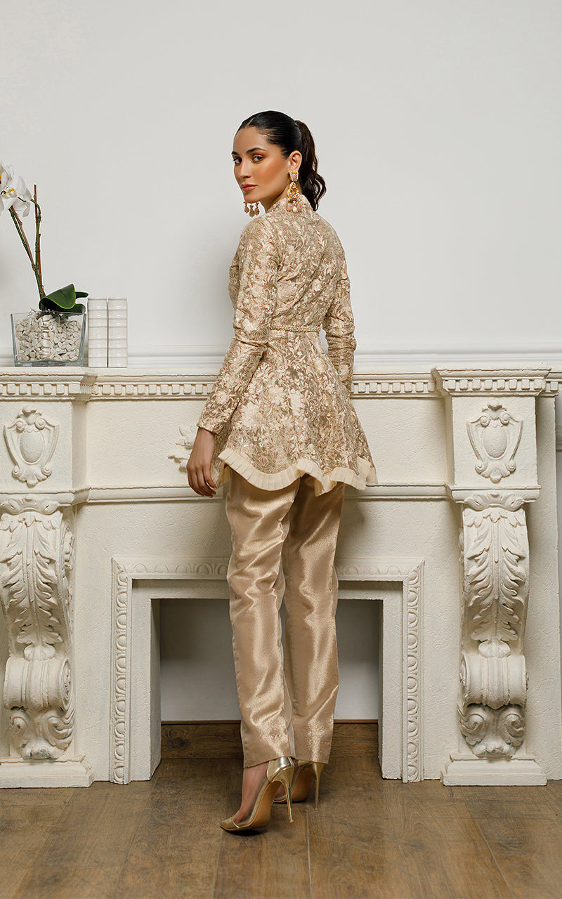Unstitched Gilded Fleur Peplum