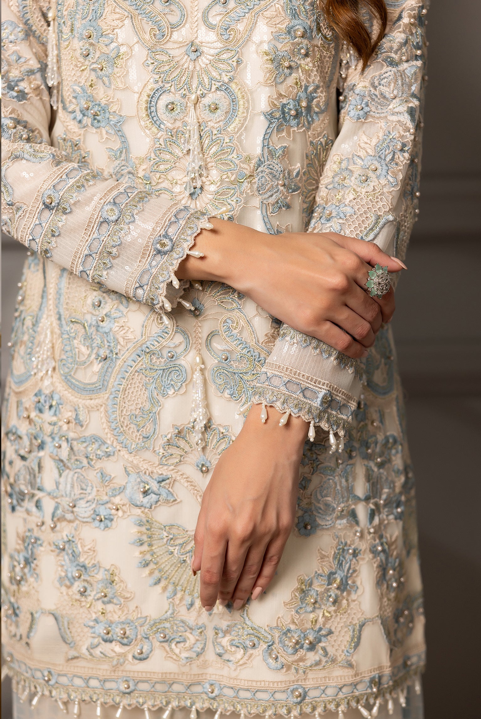 Unstitched Elegant Pastel Festive Ensemble