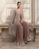 Unstitched Embroidered Jacket With Inner And Gharara