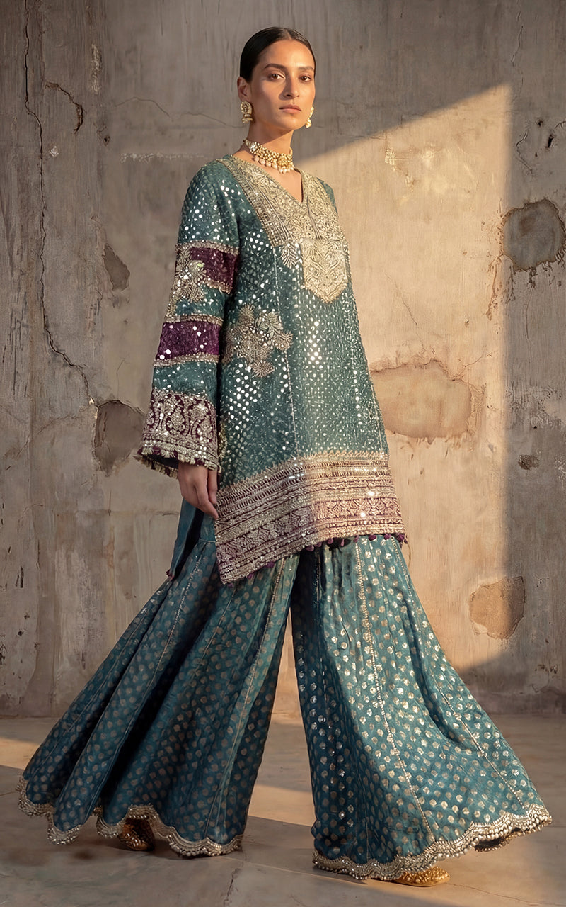 Chiffon Embroidered Shirt With Trouser and Dupatta