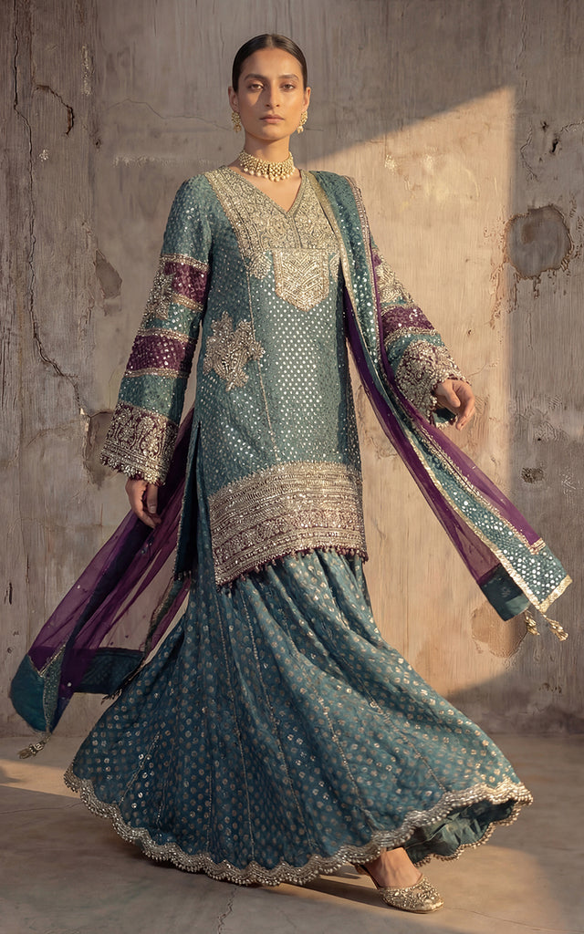 Chiffon Embroidered Shirt With Trouser and Dupatta