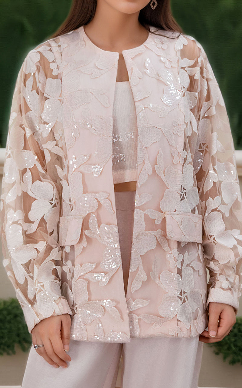 ORGANZA EMBROIDERED JACKET