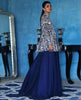 Unstitched Embroidered Peplum With Skirt