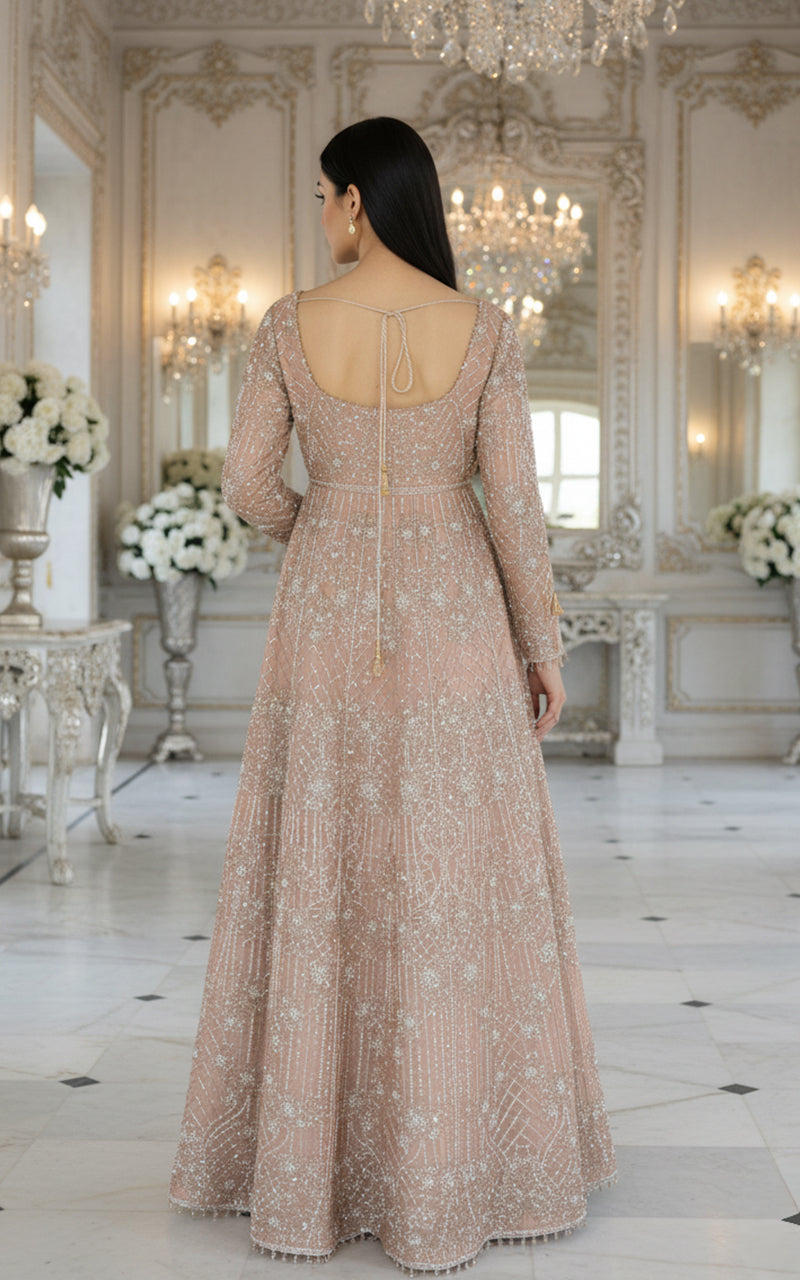 Embroidered Maxi With Dupatta
