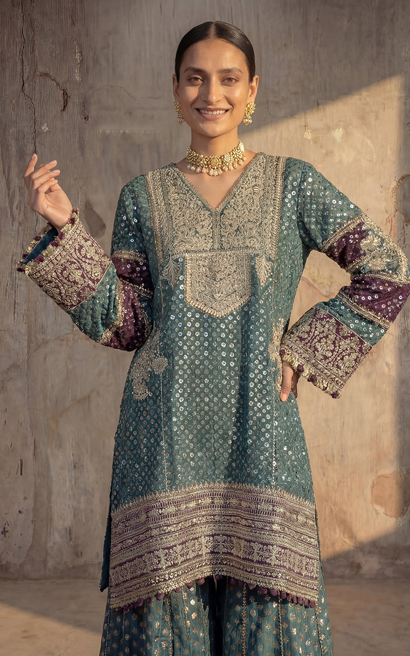 Chiffon Embroidered Shirt With Trouser and Dupatta