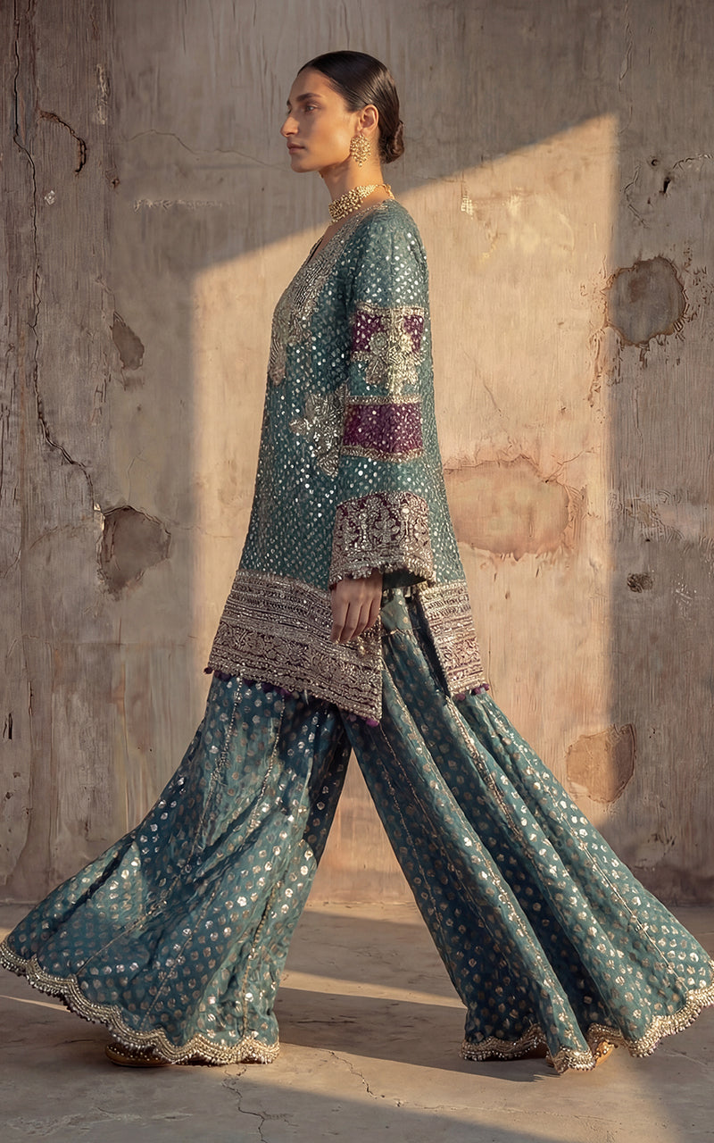 Chiffon Embroidered Shirt With Trouser and Dupatta