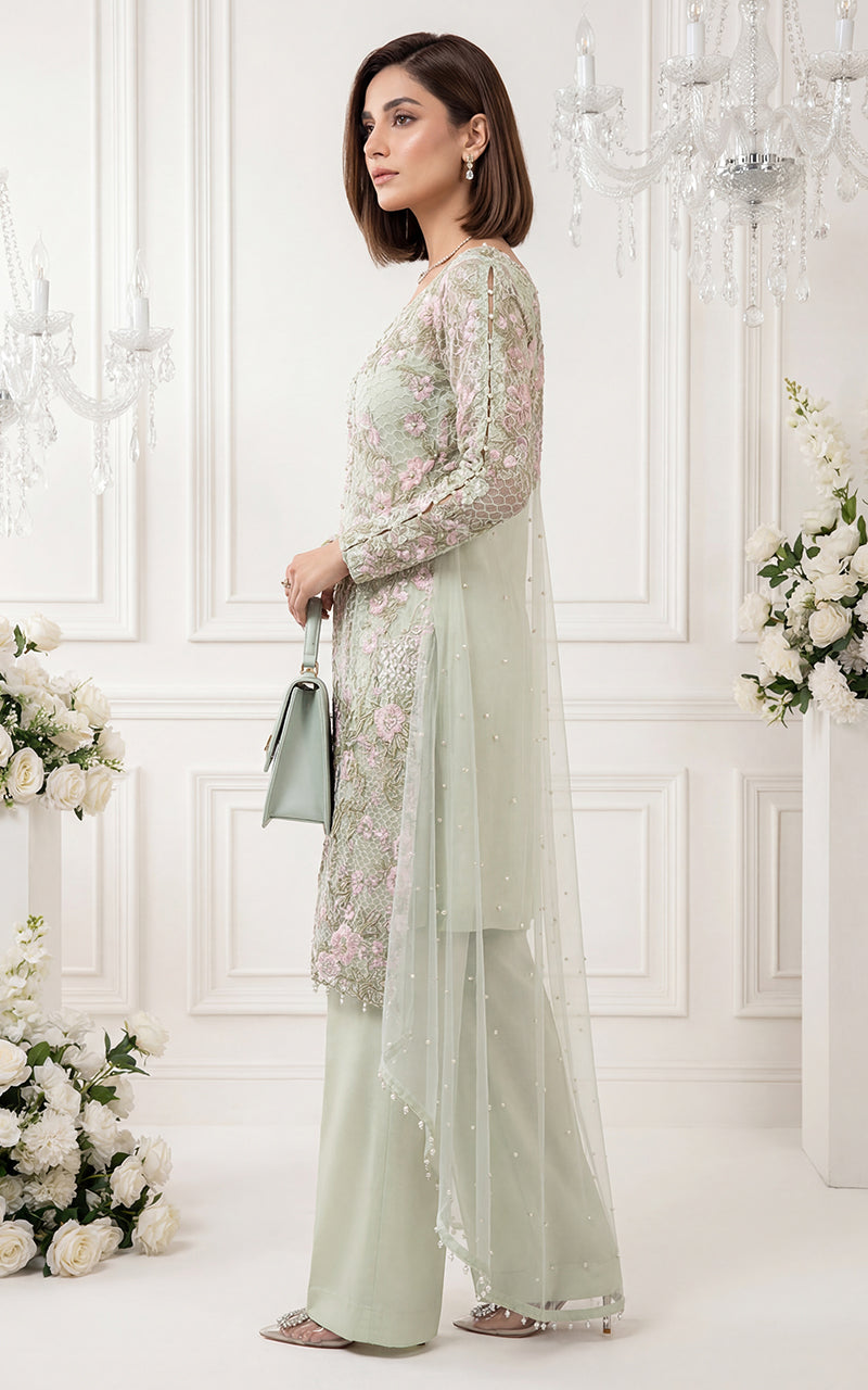 Mint Gardenia Lace Set