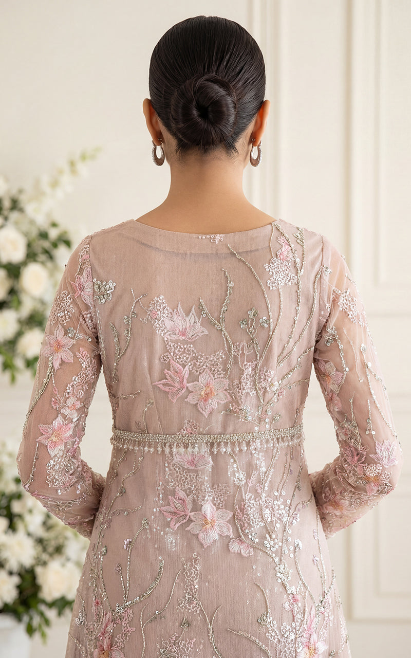 Embroidered Jacket With Trouser And Dupatta