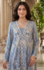 Unstitched Blue Ombre Embroidered Set