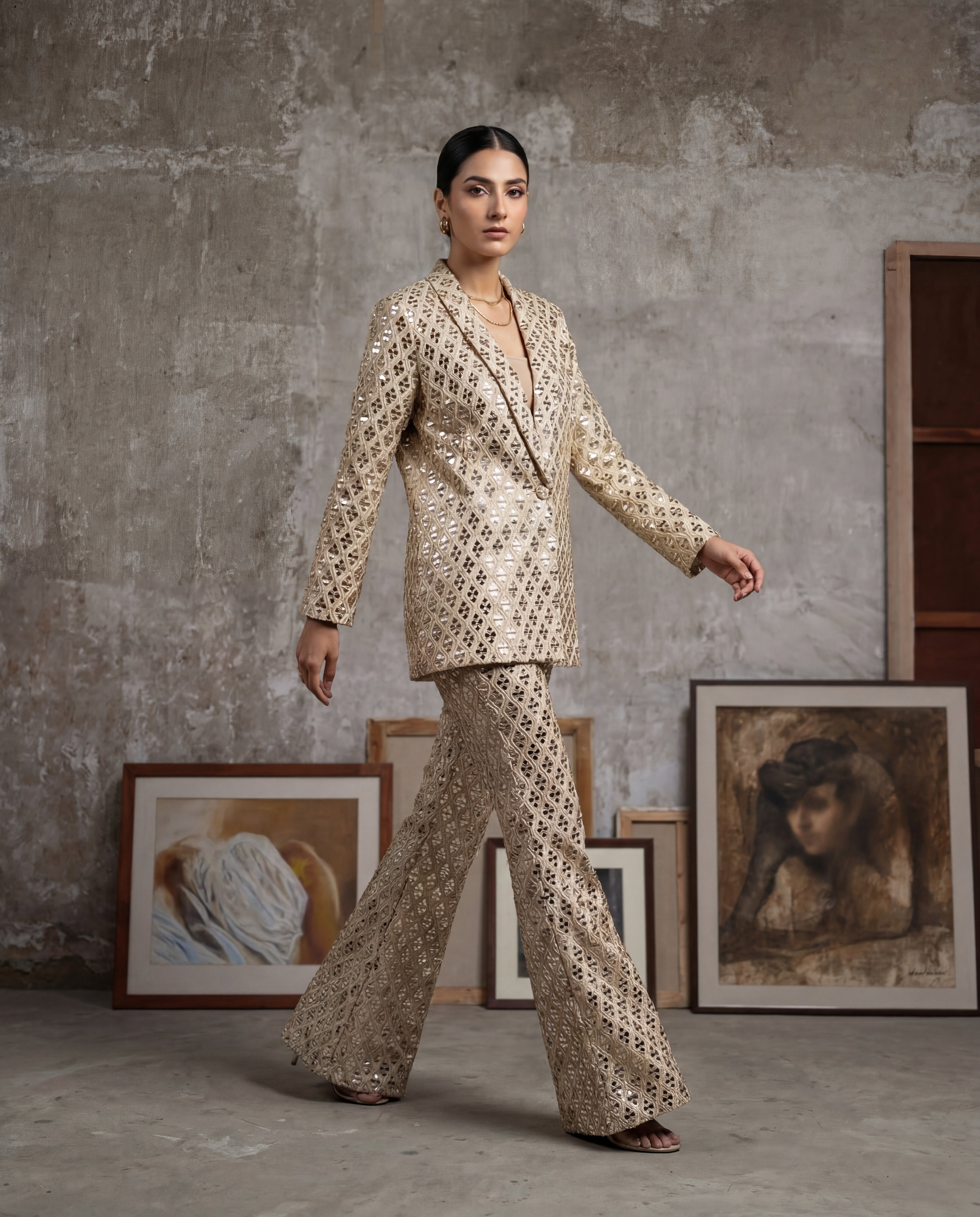 The Gilded Prism Power Suit