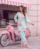 Aqua Mint Blossom (RTW 2PC)