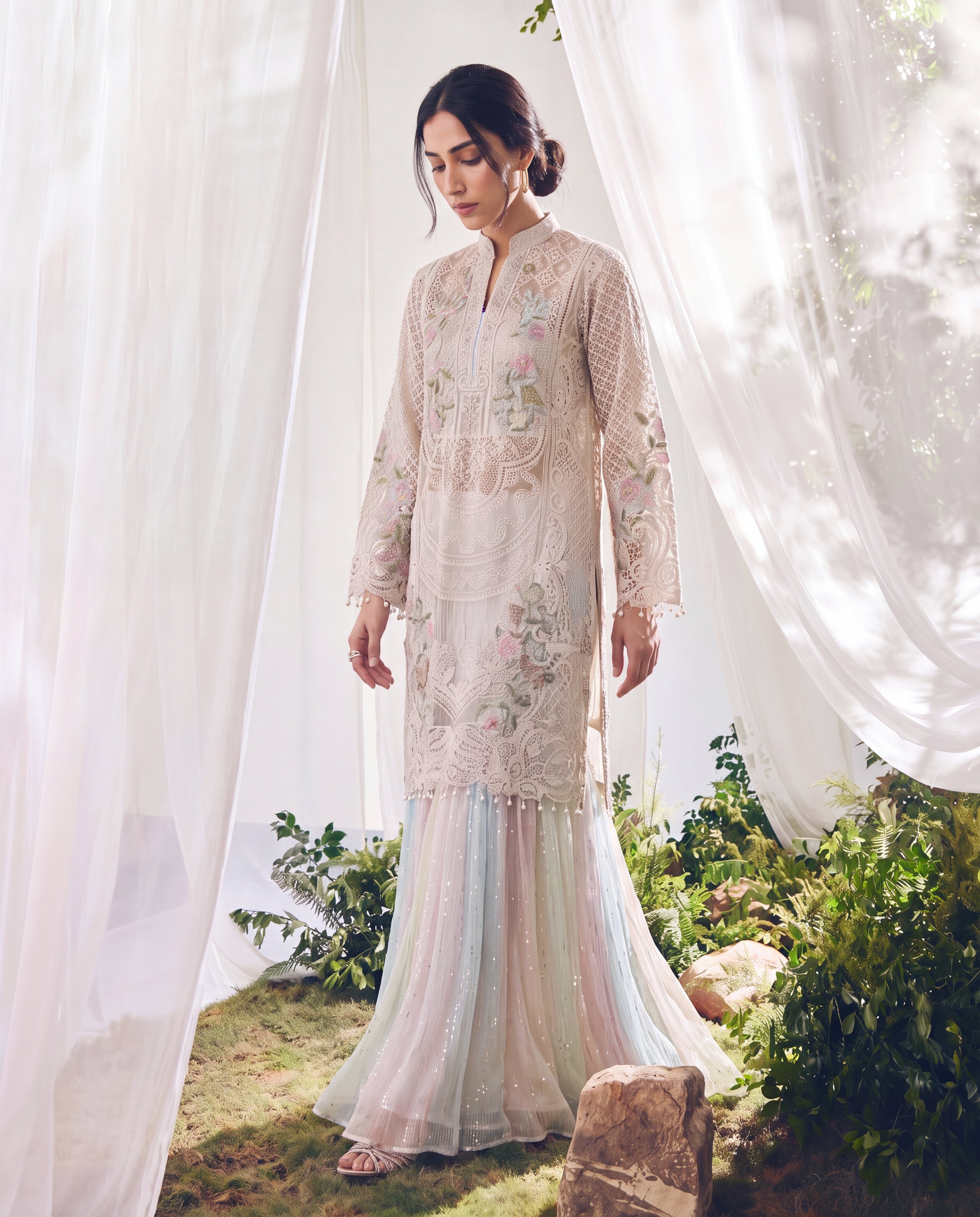 Seraphina Pastel Embroidered Set