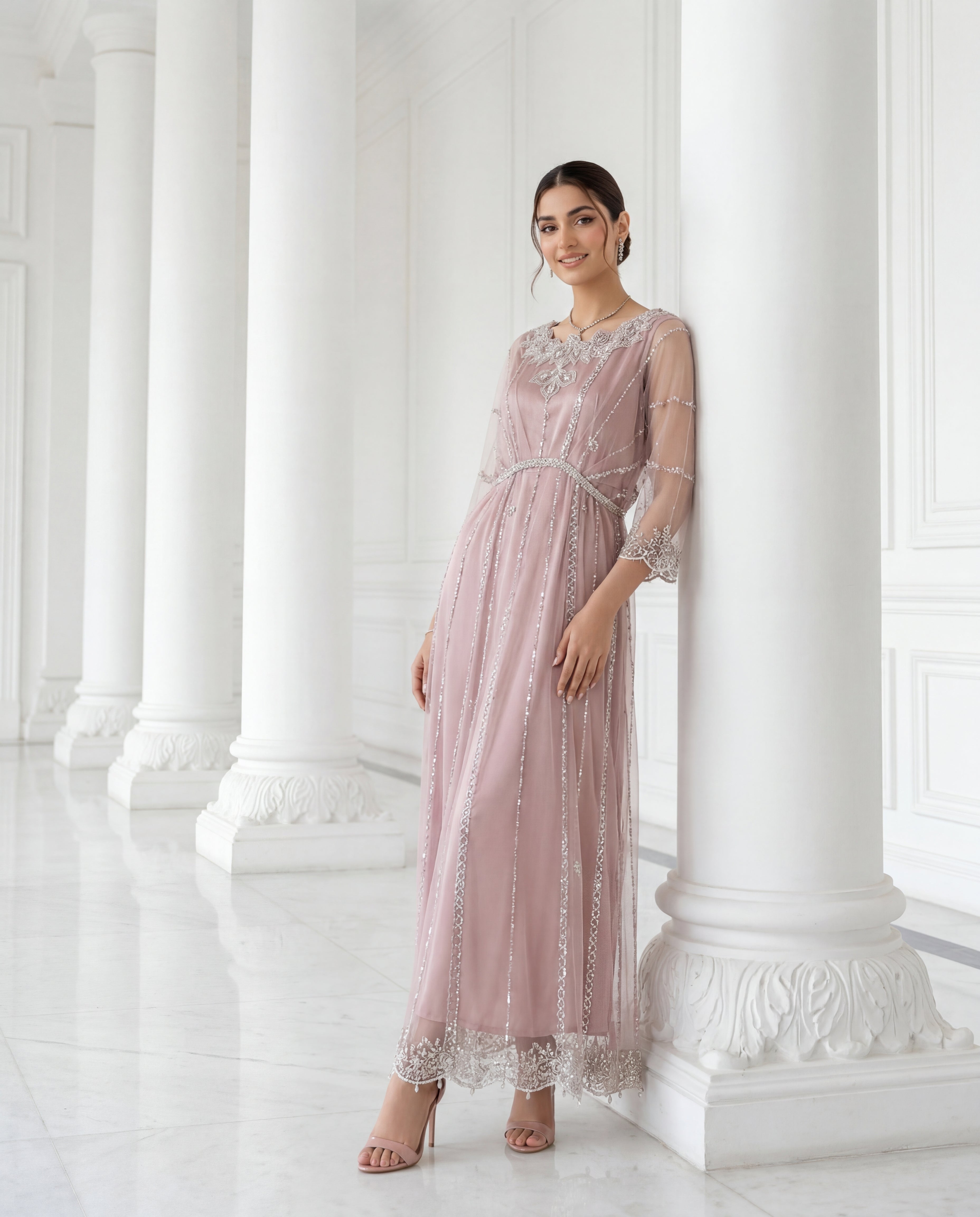 Rose Quartz Ethereal Tulle Gown