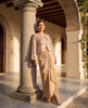 The Gilded Amber Organza Jacket & Pleated Skirt Set