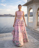 Blush Pink Floral Lehenga Set