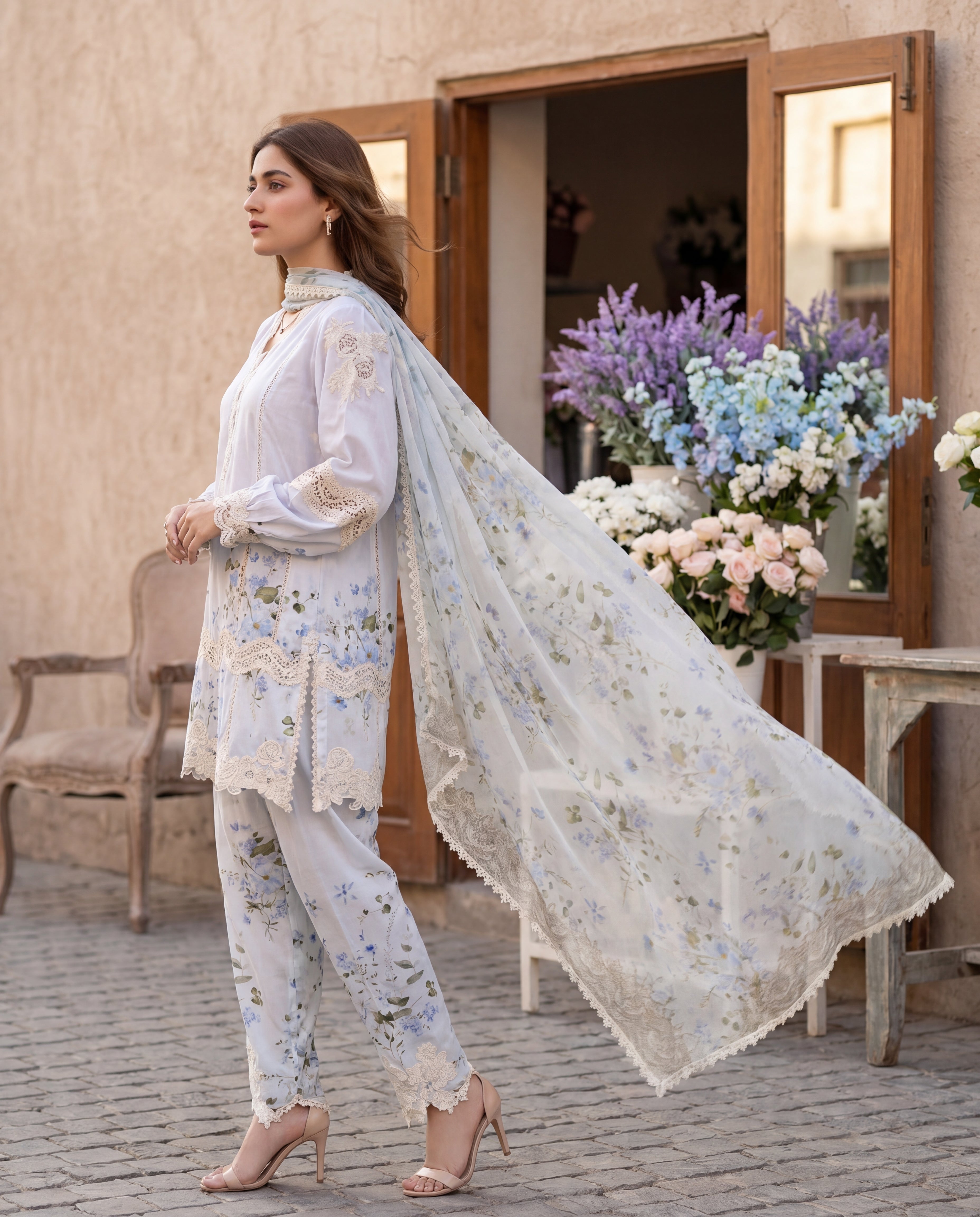 Azure Blooms (RTW 2PC)