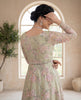 Celadon Blossom Peplum Dhaka Set