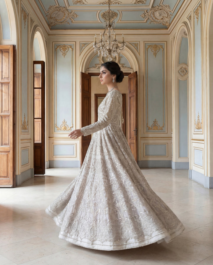 Ivory Lumière Mirror Gown