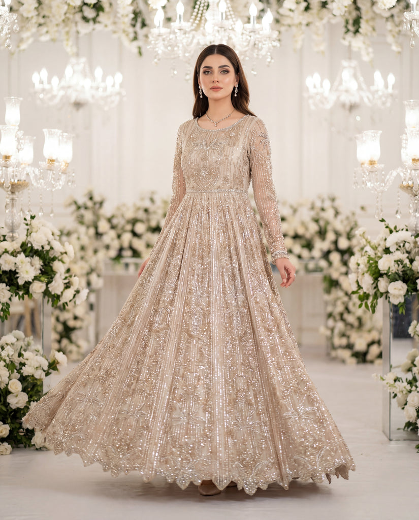 Unstitched Champagne Royale Gown