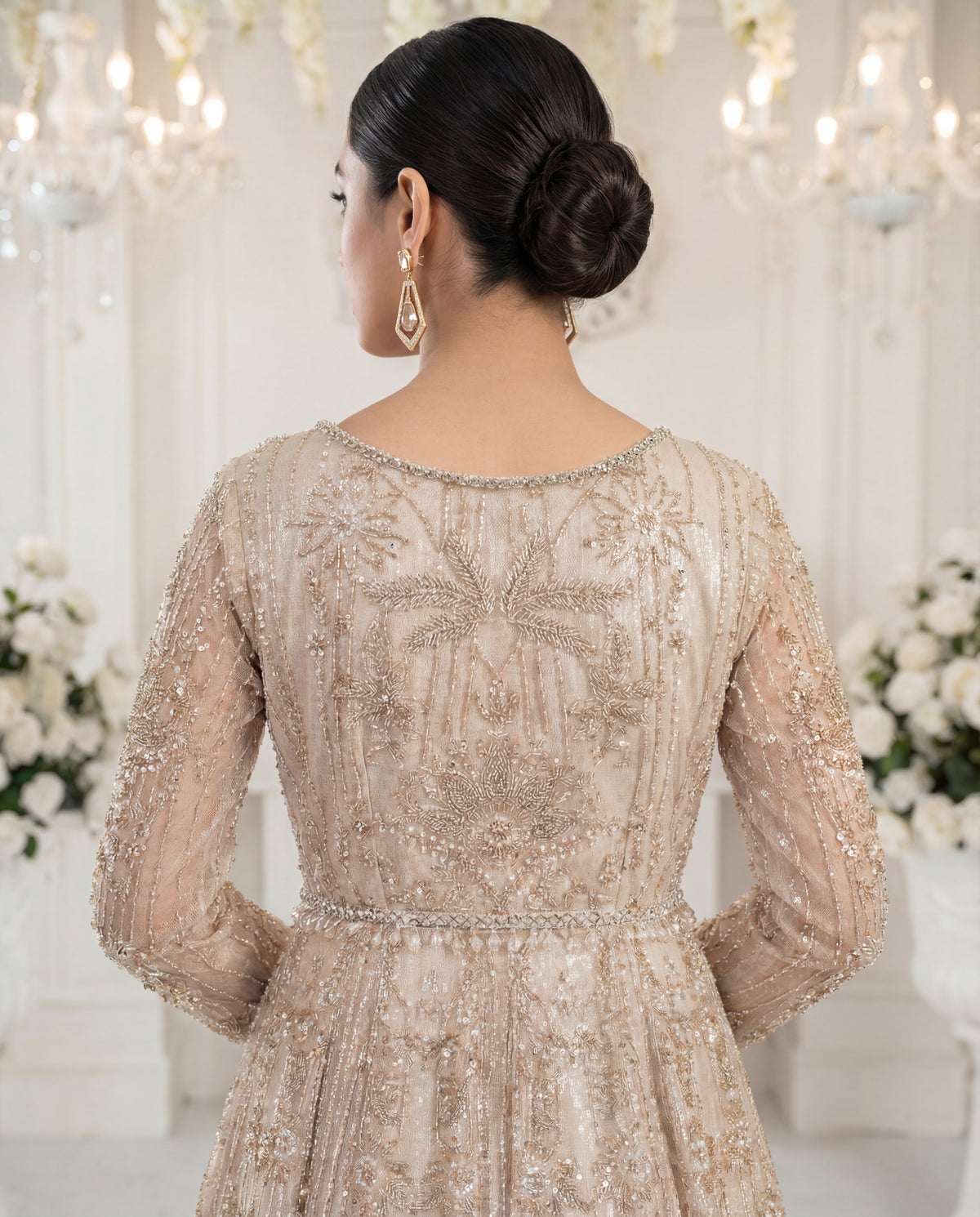 Unstitched Champagne Royale Gown