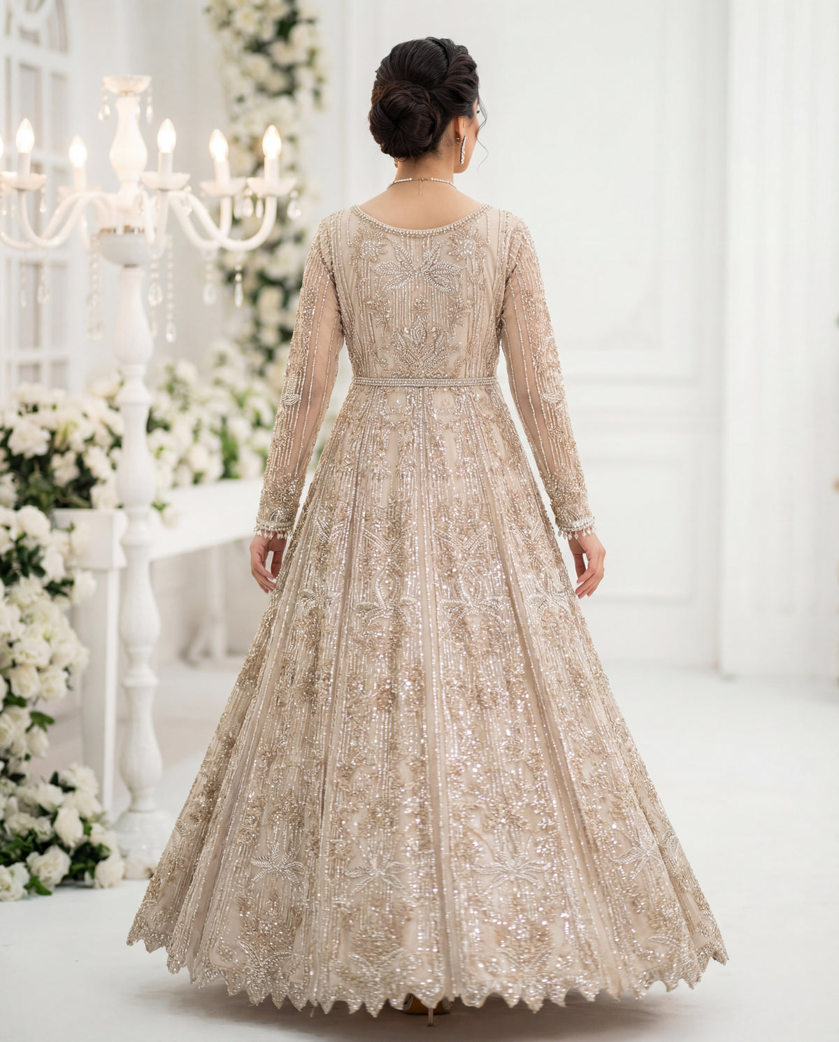 Unstitched Champagne Royale Gown