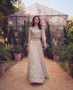 Net Embroidered Blouse with Lehenga and Dupatta (RTW)