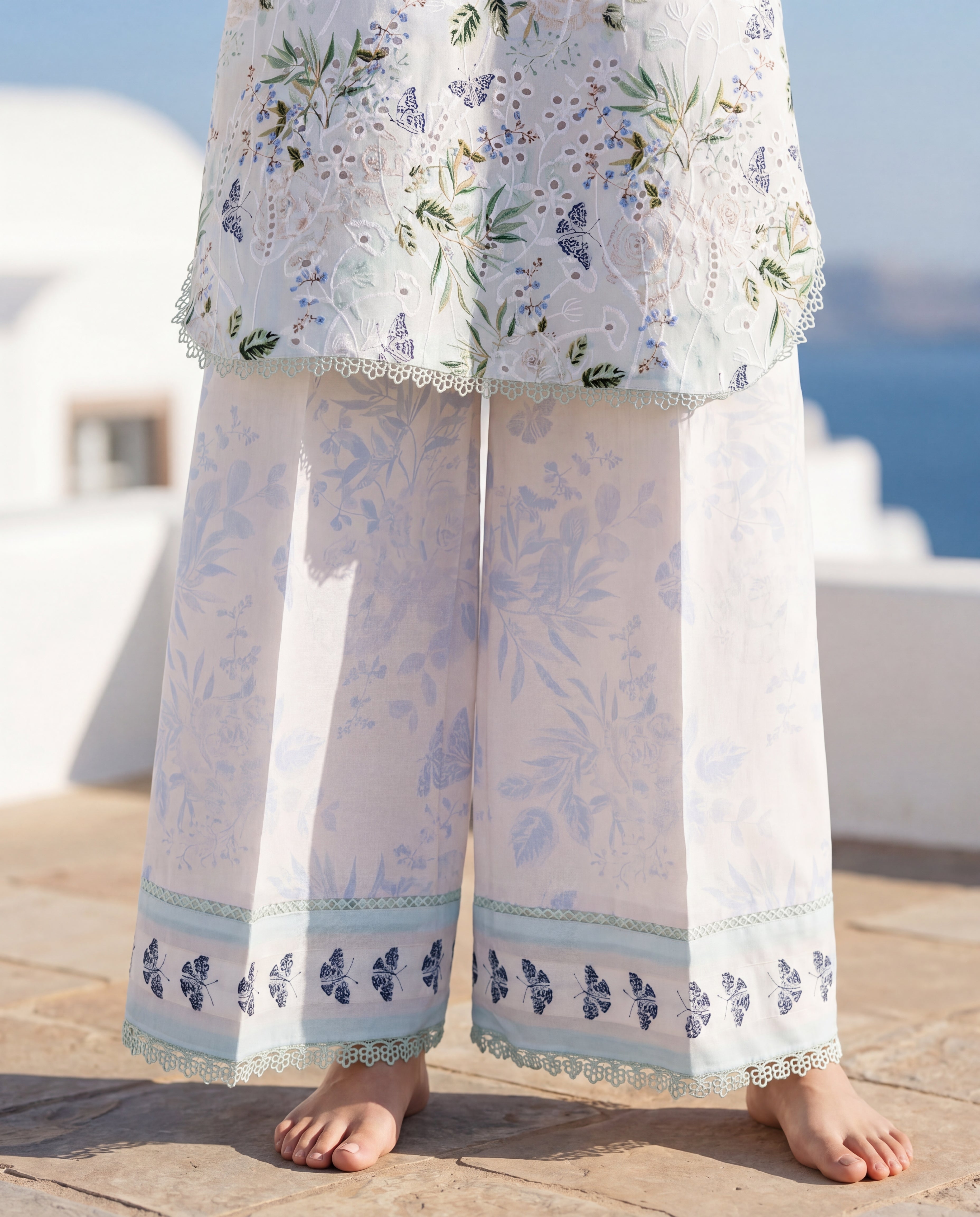 Serene Flora Eyelet Ensemble (RTW 2PC)
