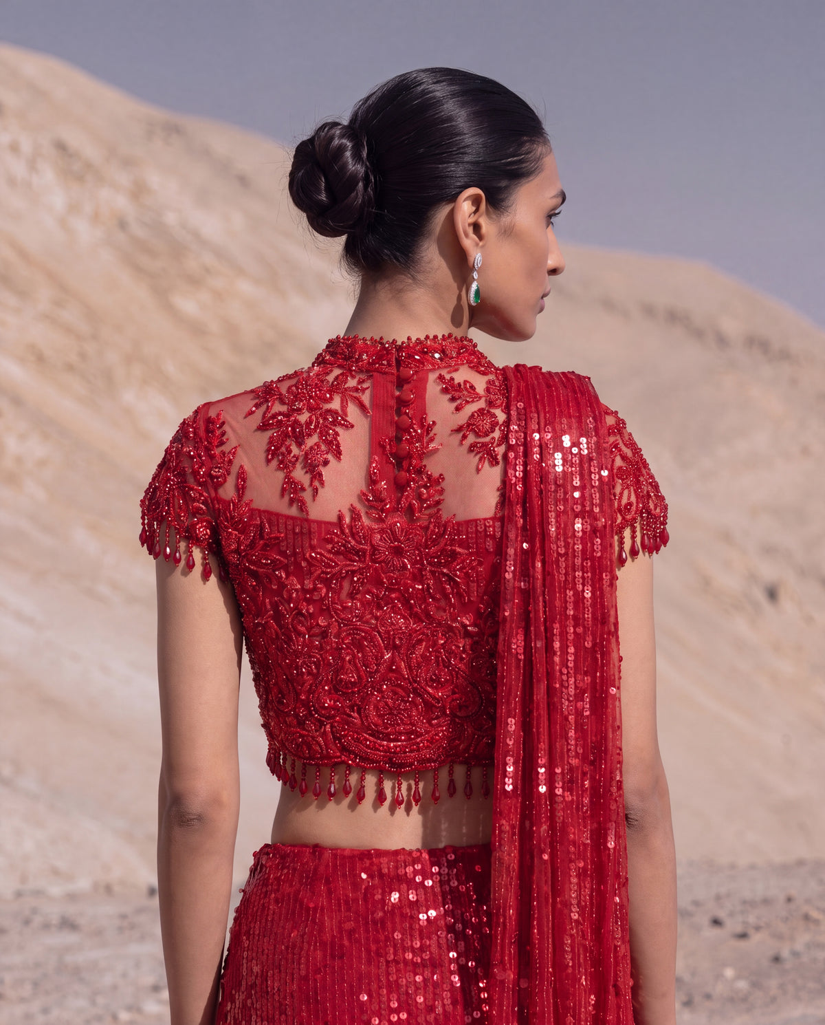 Ruby Reverie Skirt Saree