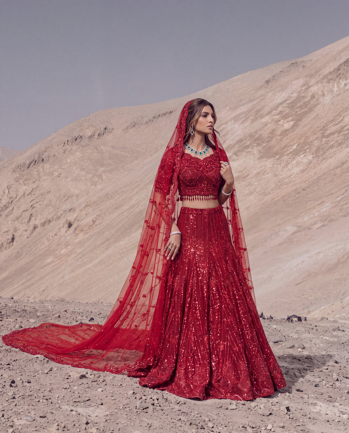 Unstitched Crimson Elan
