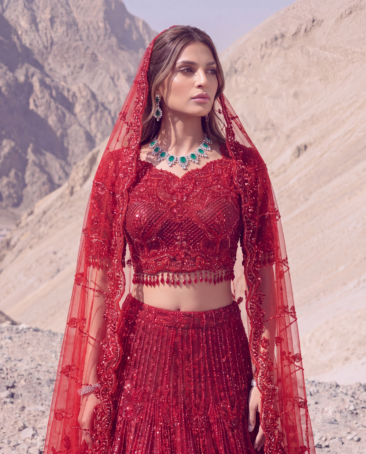 Unstitched Crimson Elan