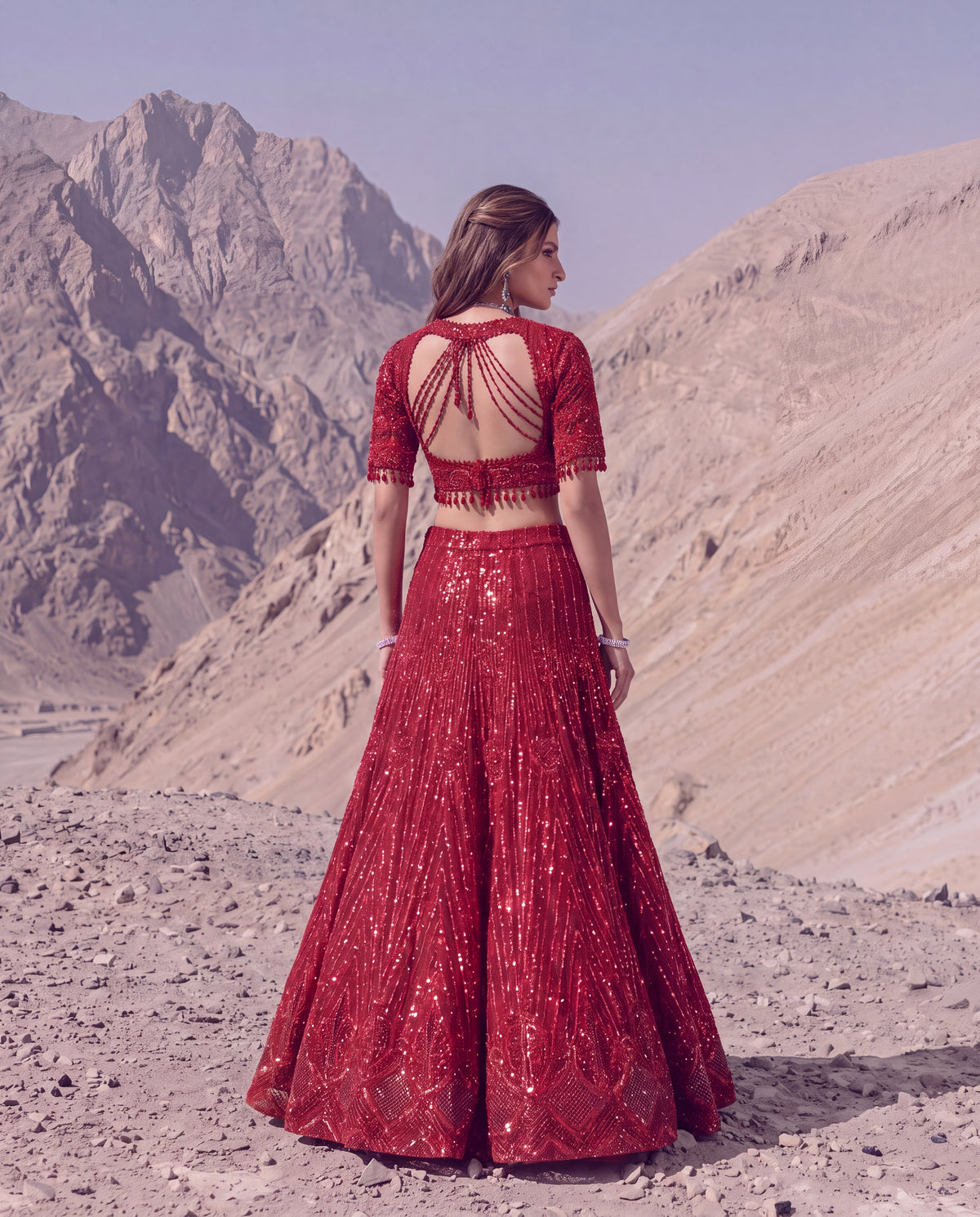 Unstitched Crimson Elan