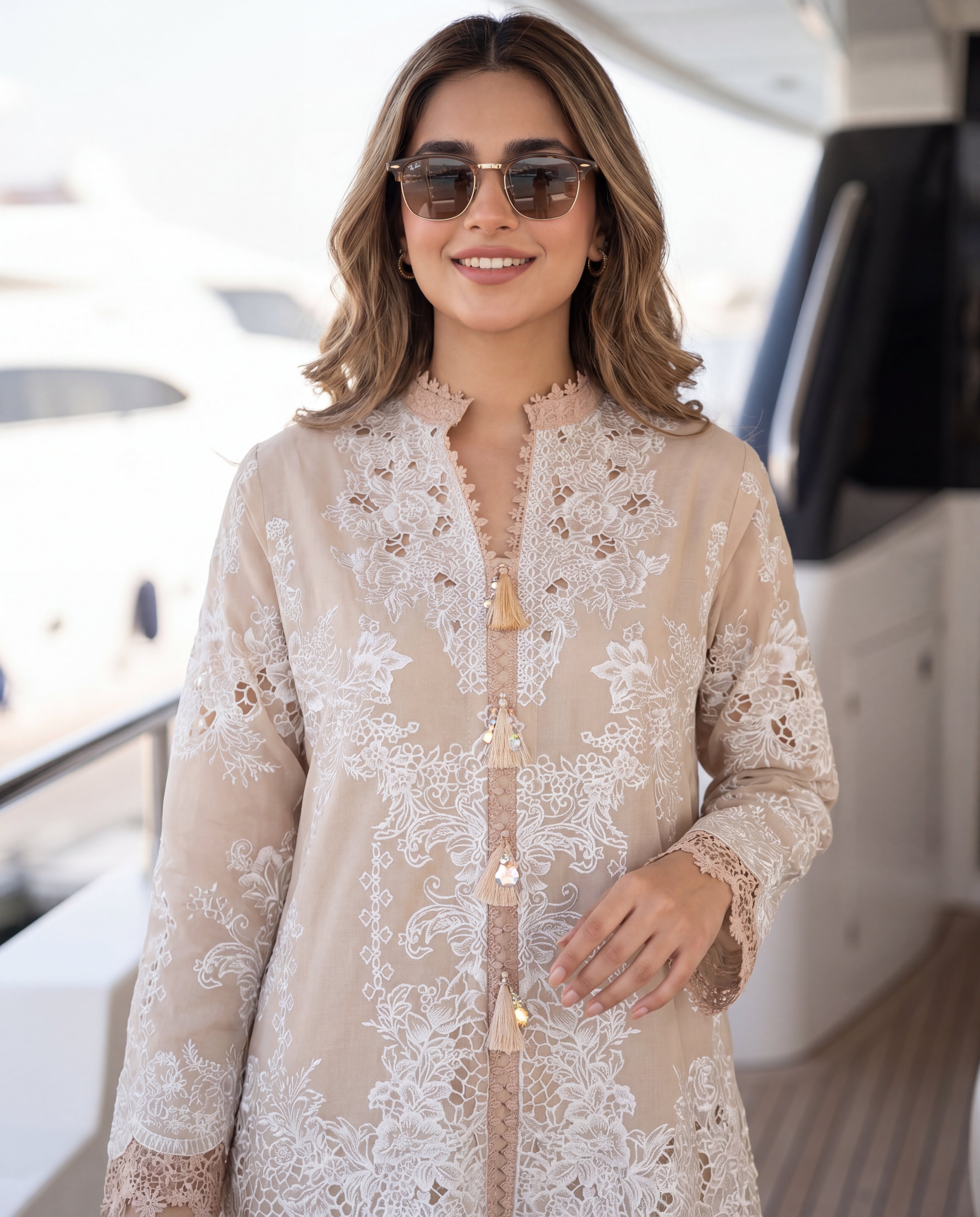 Lumière Cutwork Lawn (RTW 3PC)