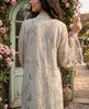 Unstitched Sage Blossom Silk Jumpsuit With Embroidered Jacket