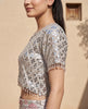 Silver Flora Mirror Look Lehenga Blouse