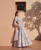 Silver Flora Mirror Look Lehenga Blouse