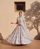 Silver Flora Mirror Look Lehenga Blouse