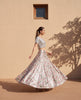 Silver Flora Mirror Look Lehenga Blouse
