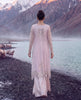 Divine Pearl Net Embroidered Jacket Set