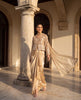 The Gilded Amber Organza Jacket & Pleated Skirt Set