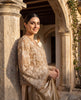 The Gilded Amber Organza Jacket & Pleated Skirt Set