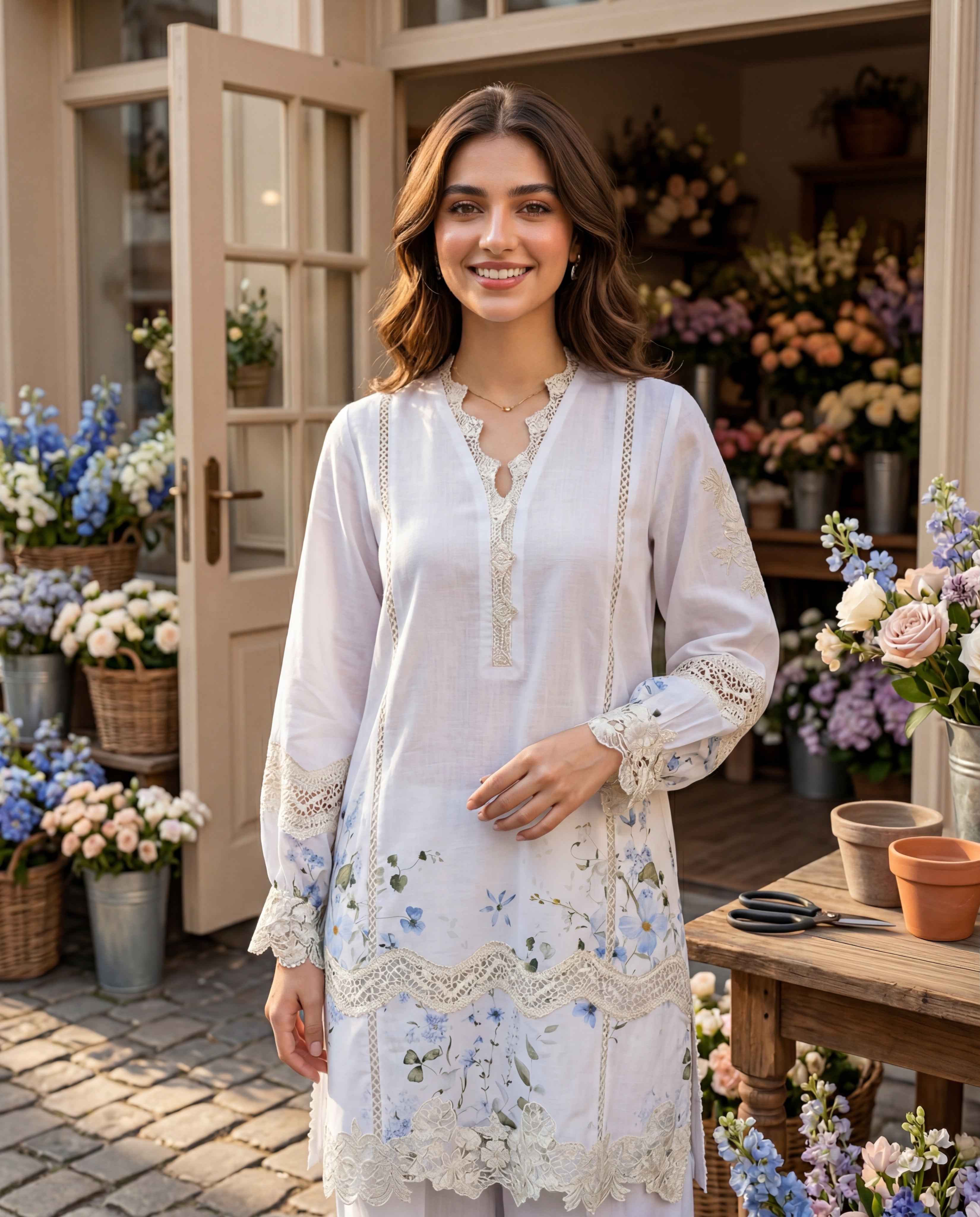 Azure Blooms (RTW 2PC)