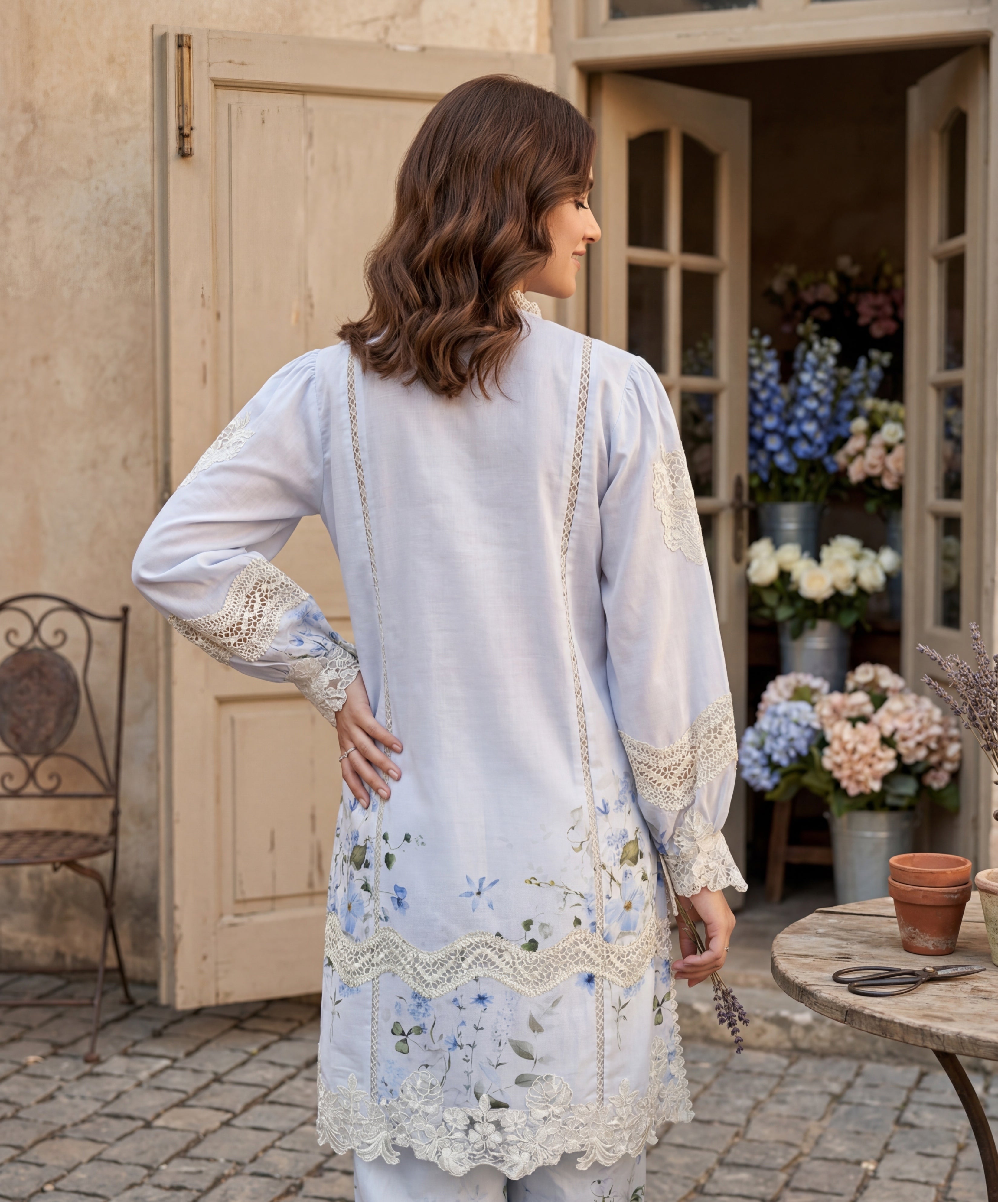 Azure Blooms (RTW 2PC)