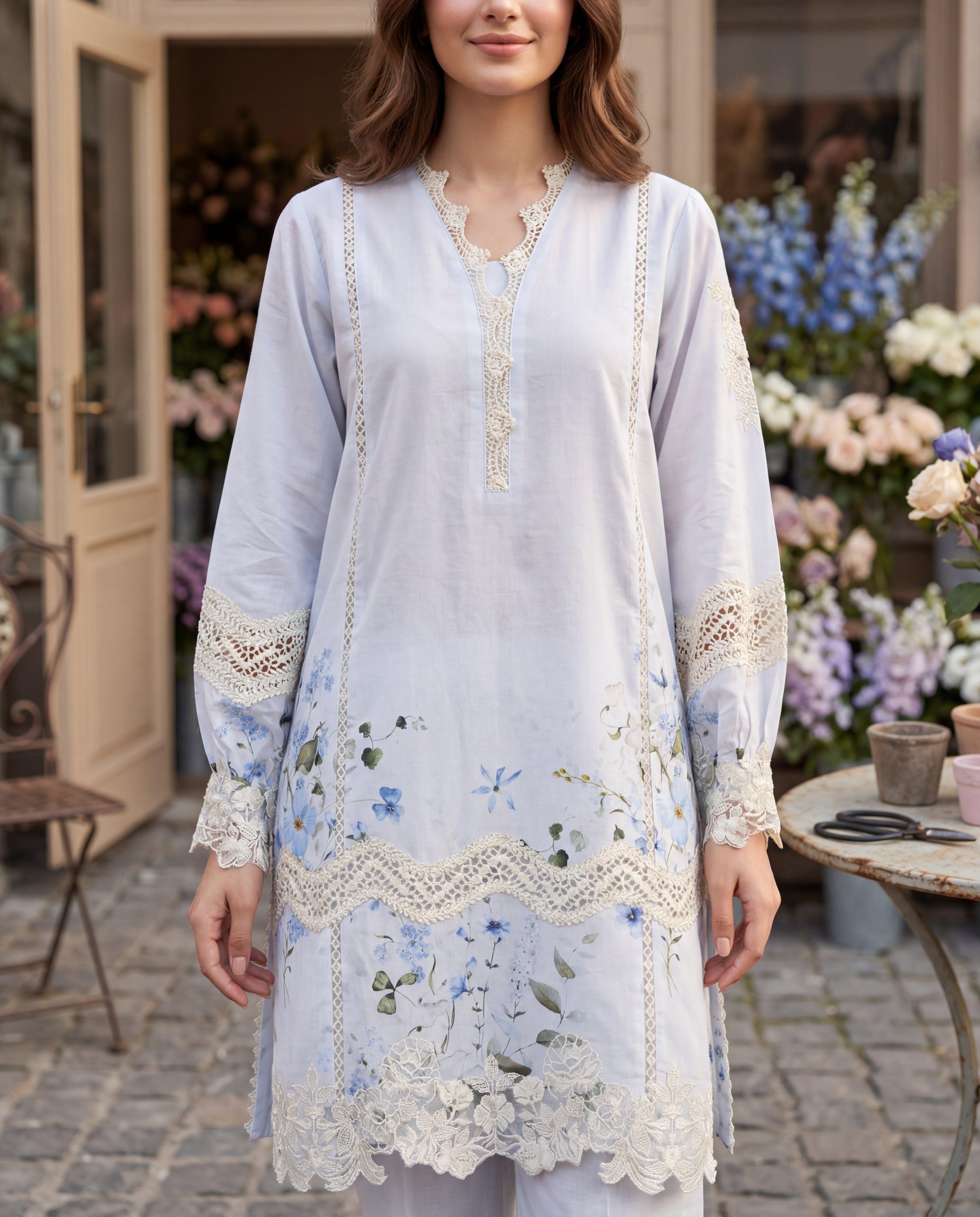 Azure Blooms (RTW 2PC)