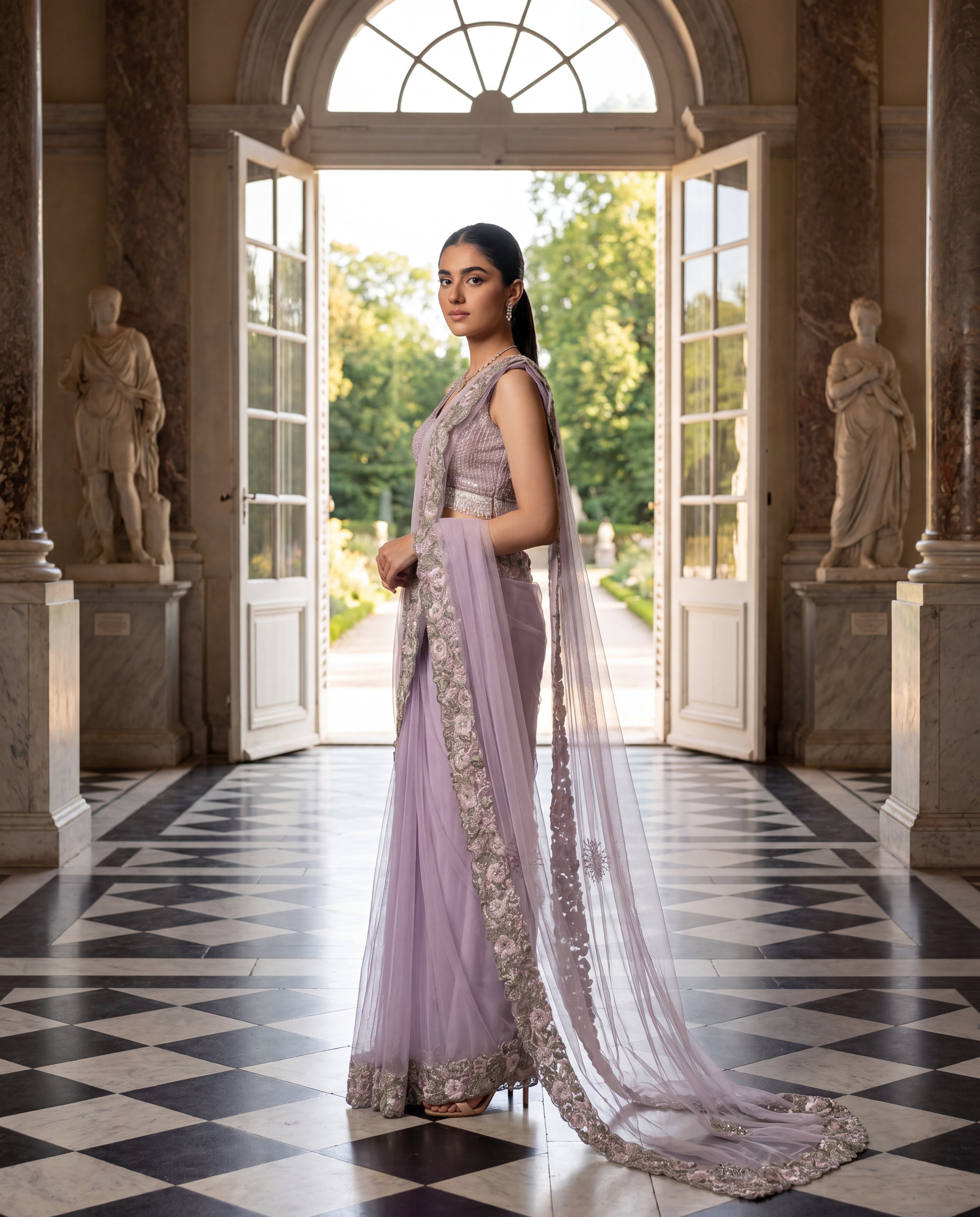 Lavender Luminaire Drape