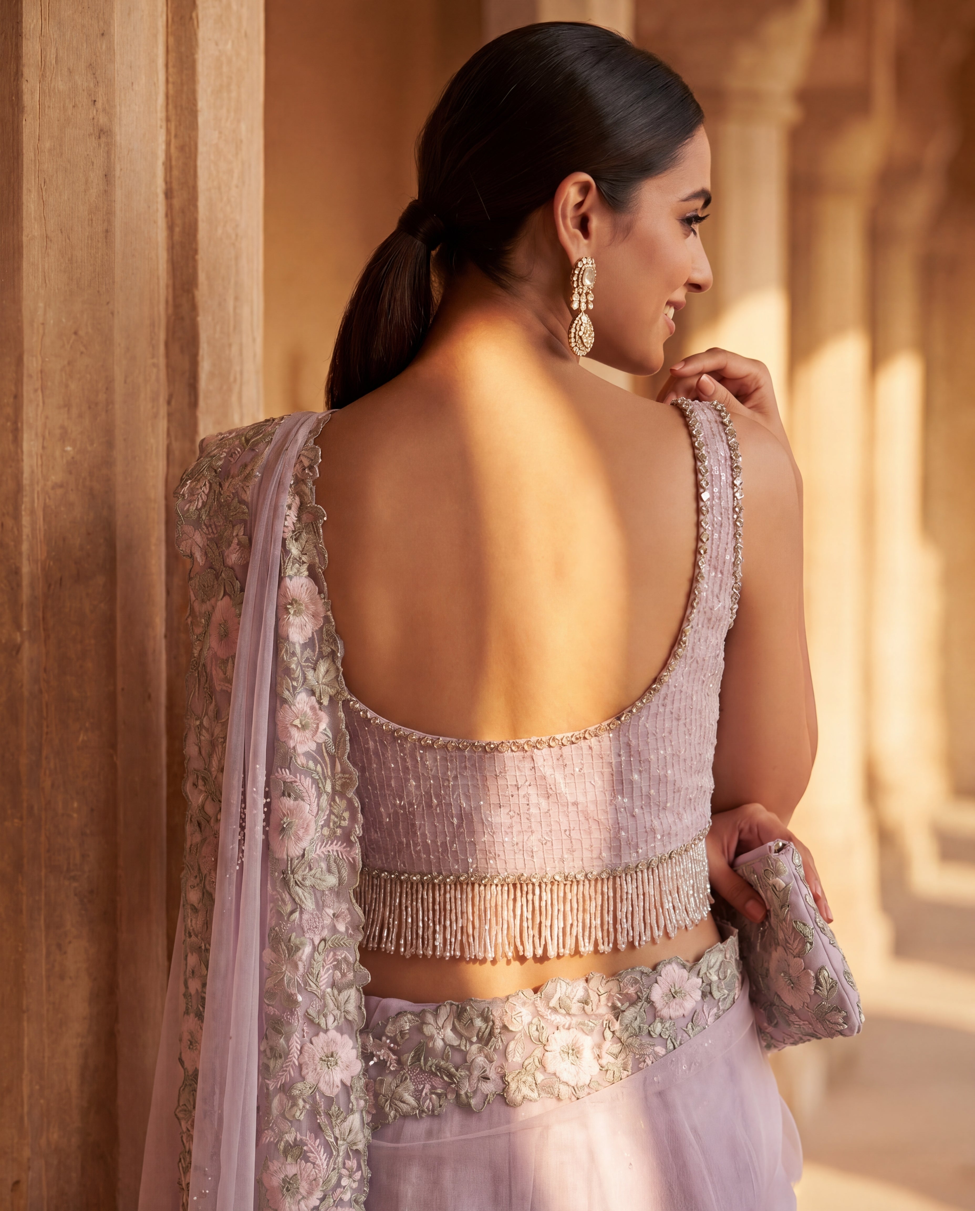 Lavender Luminaire Drape