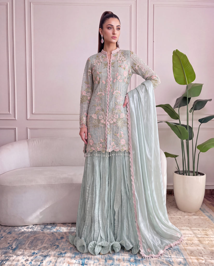 Unstitched Celadon Bloom