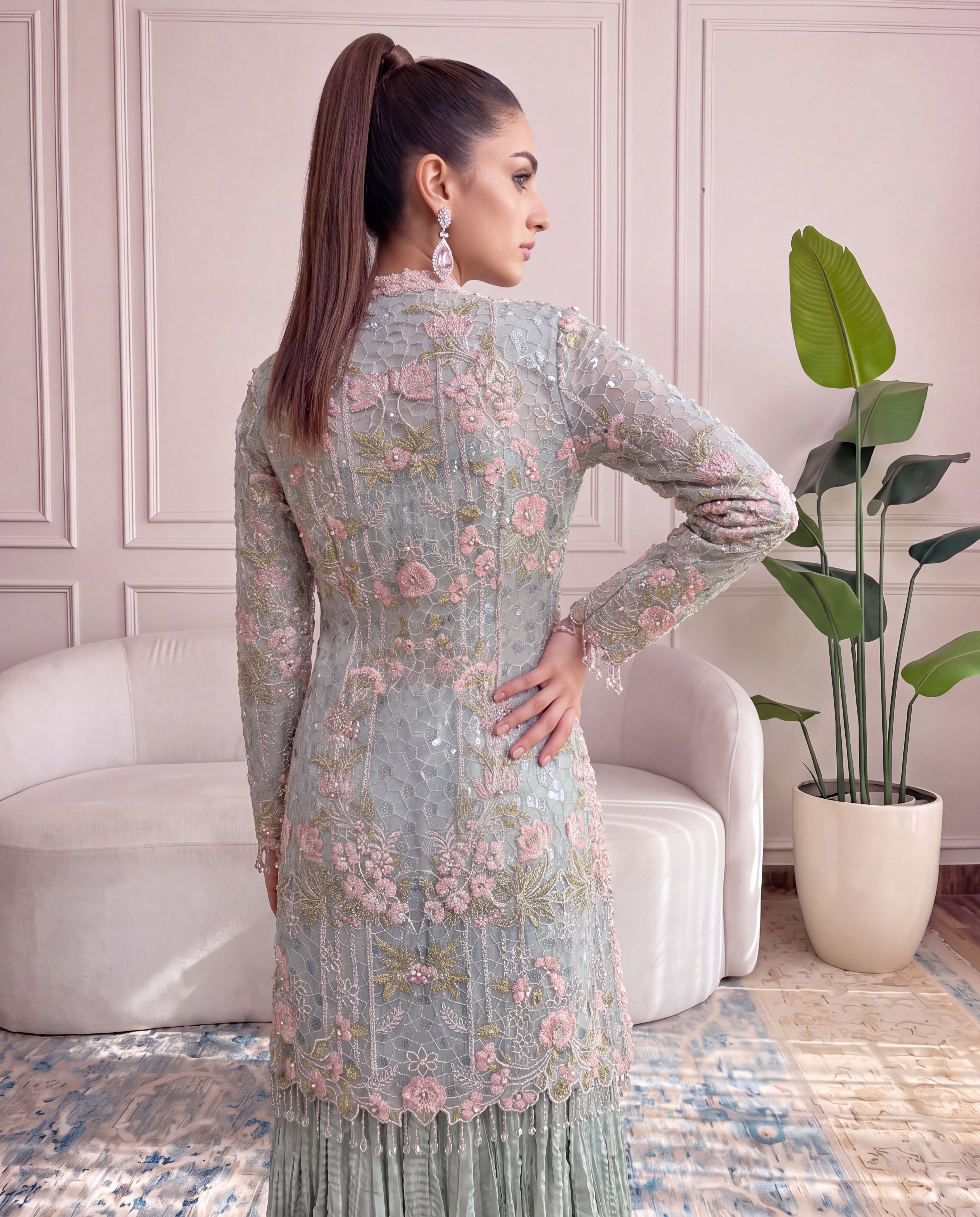 Unstitched Celadon Bloom
