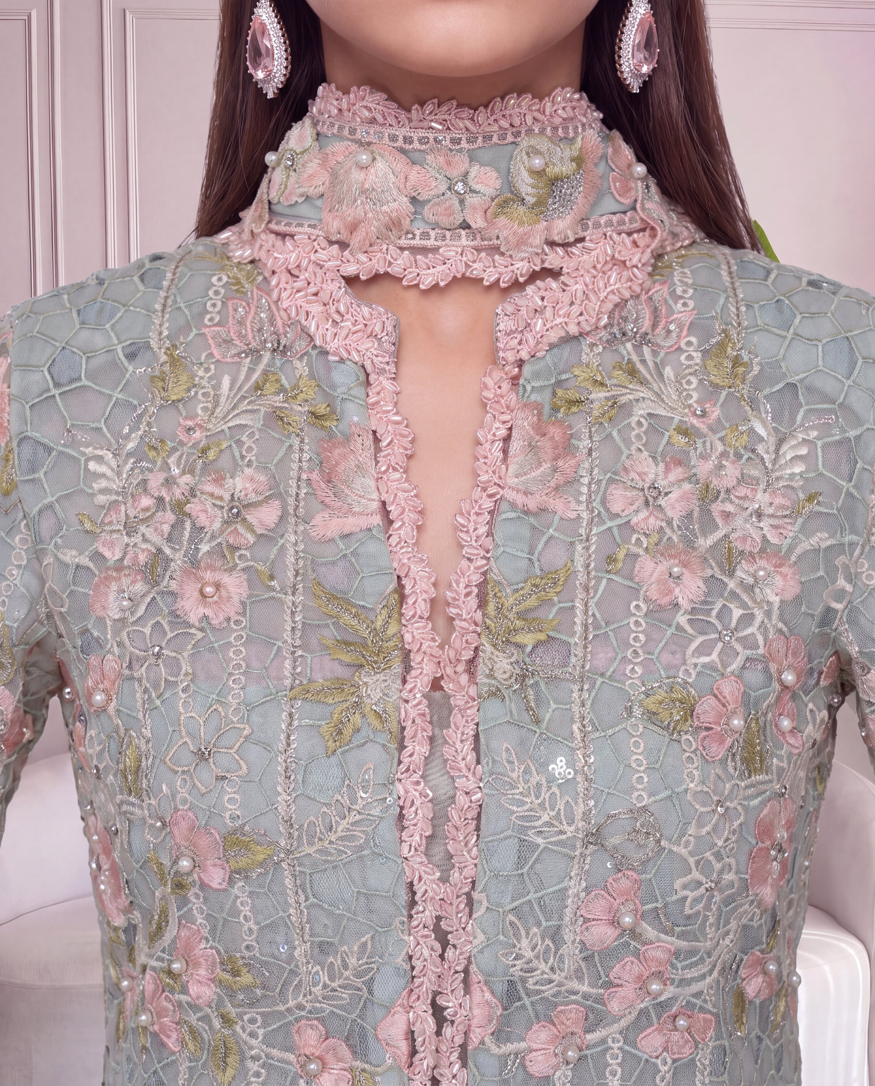 Unstitched Celadon Bloom